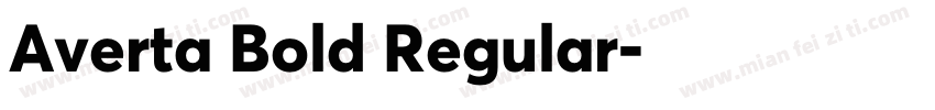 Averta Bold Regular字体转换